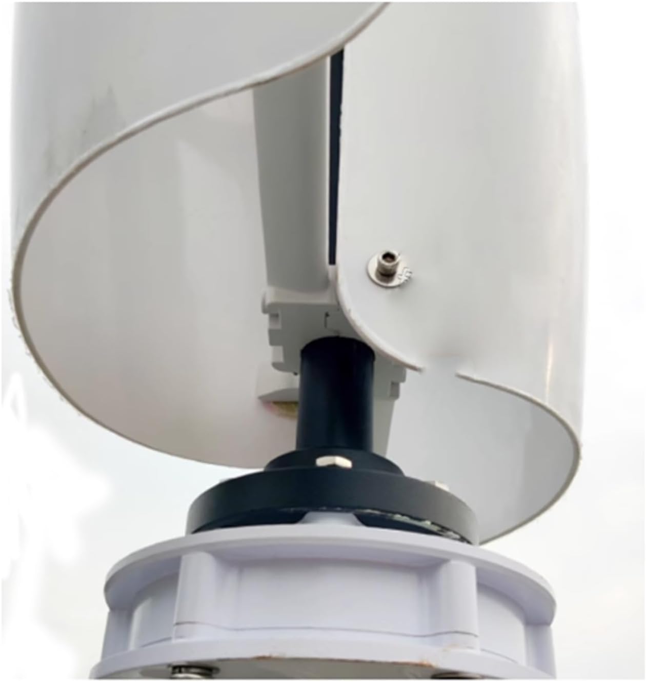 3KW Wind Turbine Generator Kit 12V 24V 48V Free Energy Windmill Vertical Axis Wind Turbine + 2 * 100W Photovoltaic Panels + 3000W Inverter Wind-Solar Hybrid Power Generation System(White,48V)