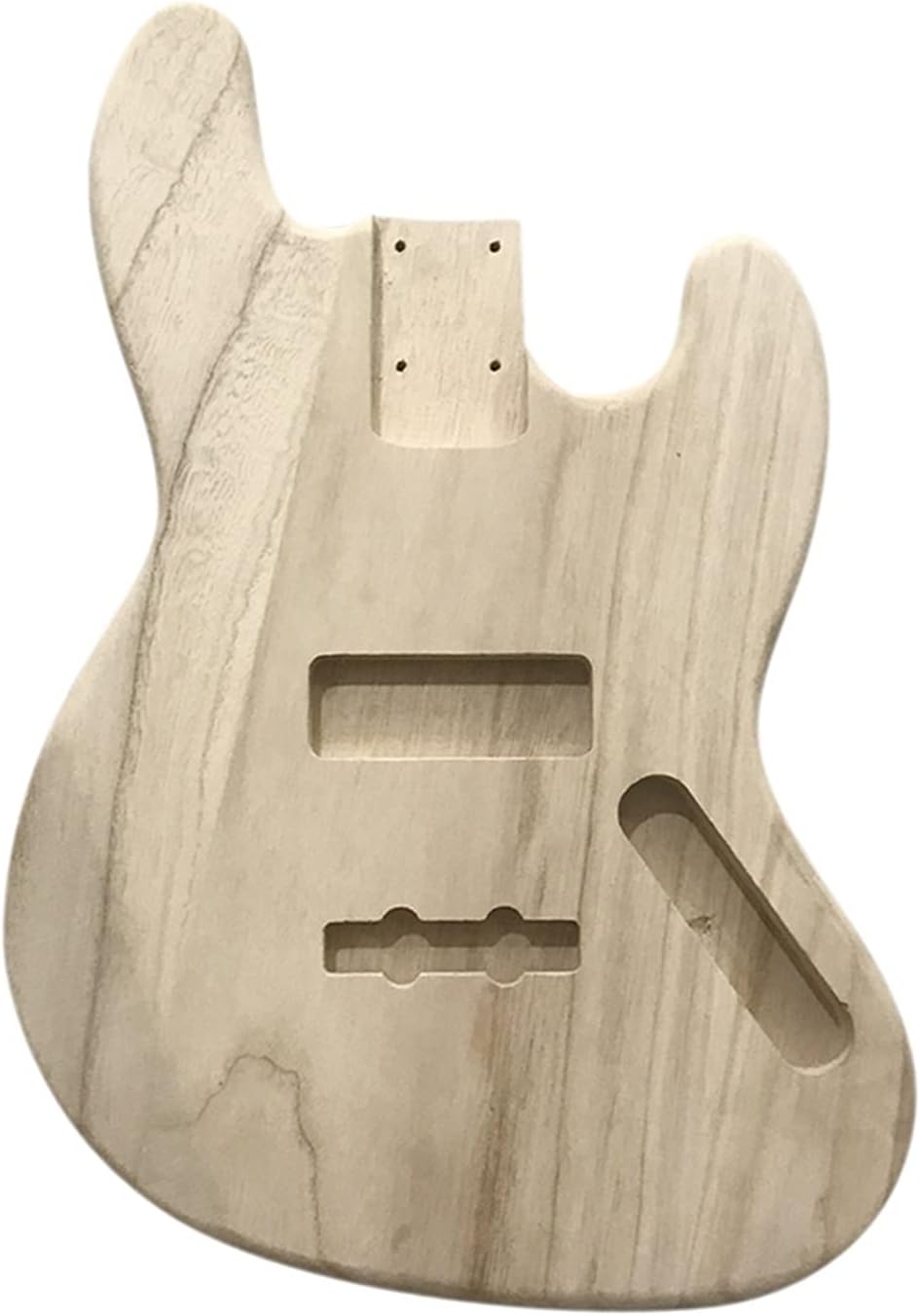 Unfinished Guitar Kit Polished Wood Type DIY Electric Guitar Barrel Body Maple Wood for JB Style Bass Guitar Handmade ​Guitar Body
