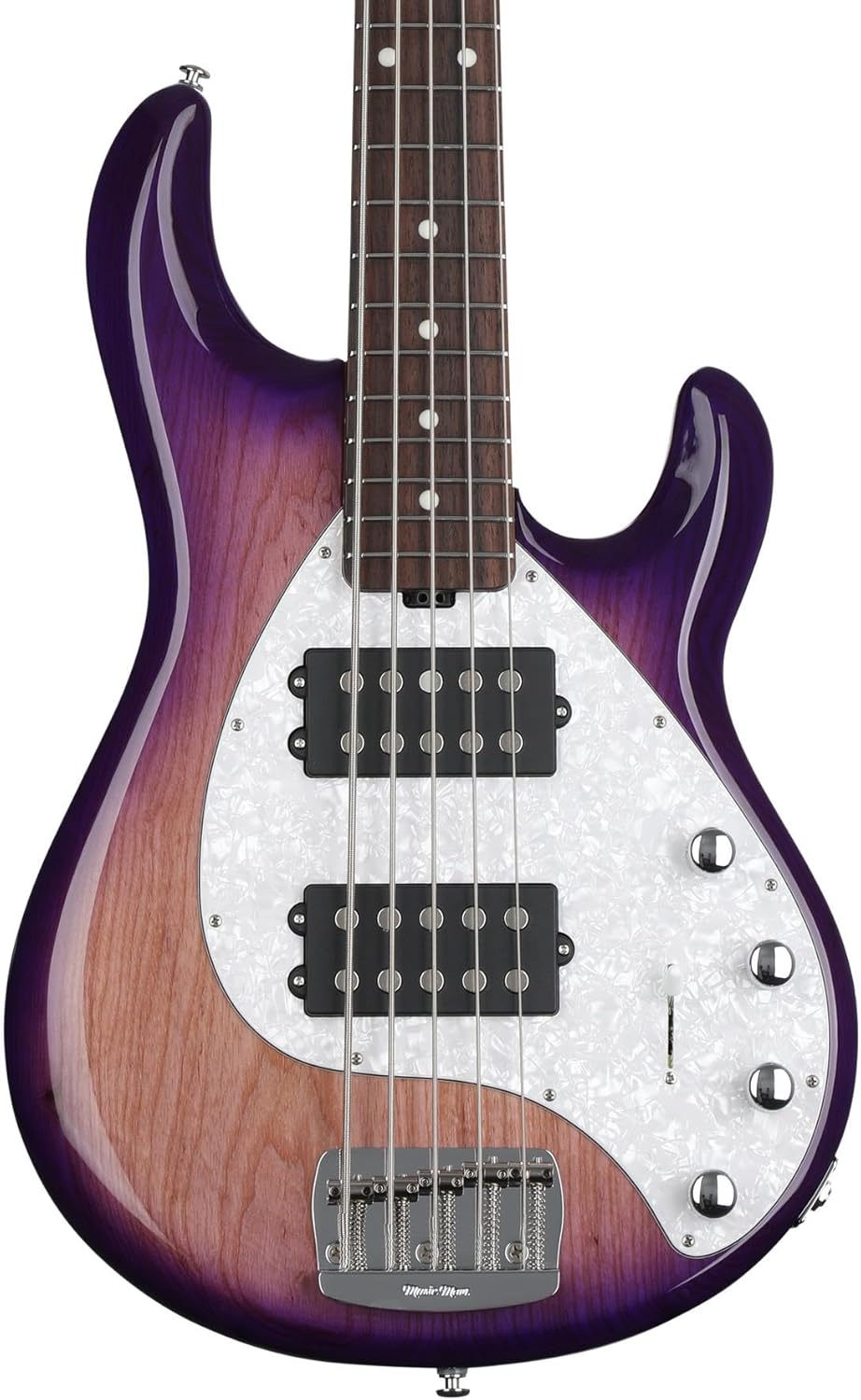 Ernie Ball Music Man StingRay Special 5 HH Bass Guitar - Purple Sunset with Rosewood Fingerboard