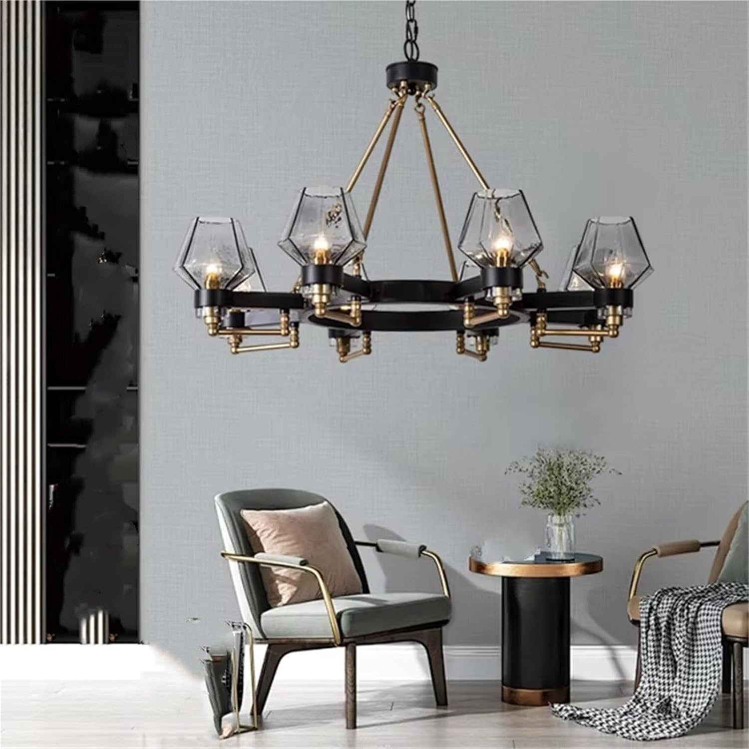 Post Modern American Retro Luxury Glass Chandelier Living Dining Bedroom Room Decor Pendant Lamp Indoor Lustre Lighting Fixtures, Vintage Chandeliers
