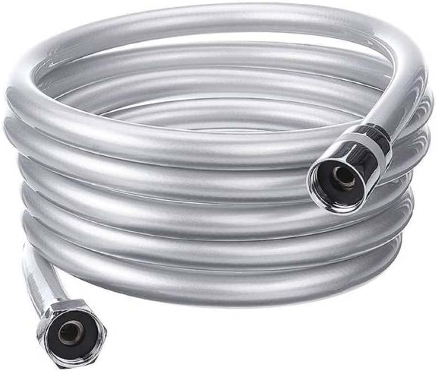 Premium Stainless Steel Hose, Shower Hose 1/2'' PVC Smooth High Pressure Flexible Hose for Shower Explosion-Proof Long Hose for Bath Handheld Shower Head,3 Meter (Color : 3 Meter)