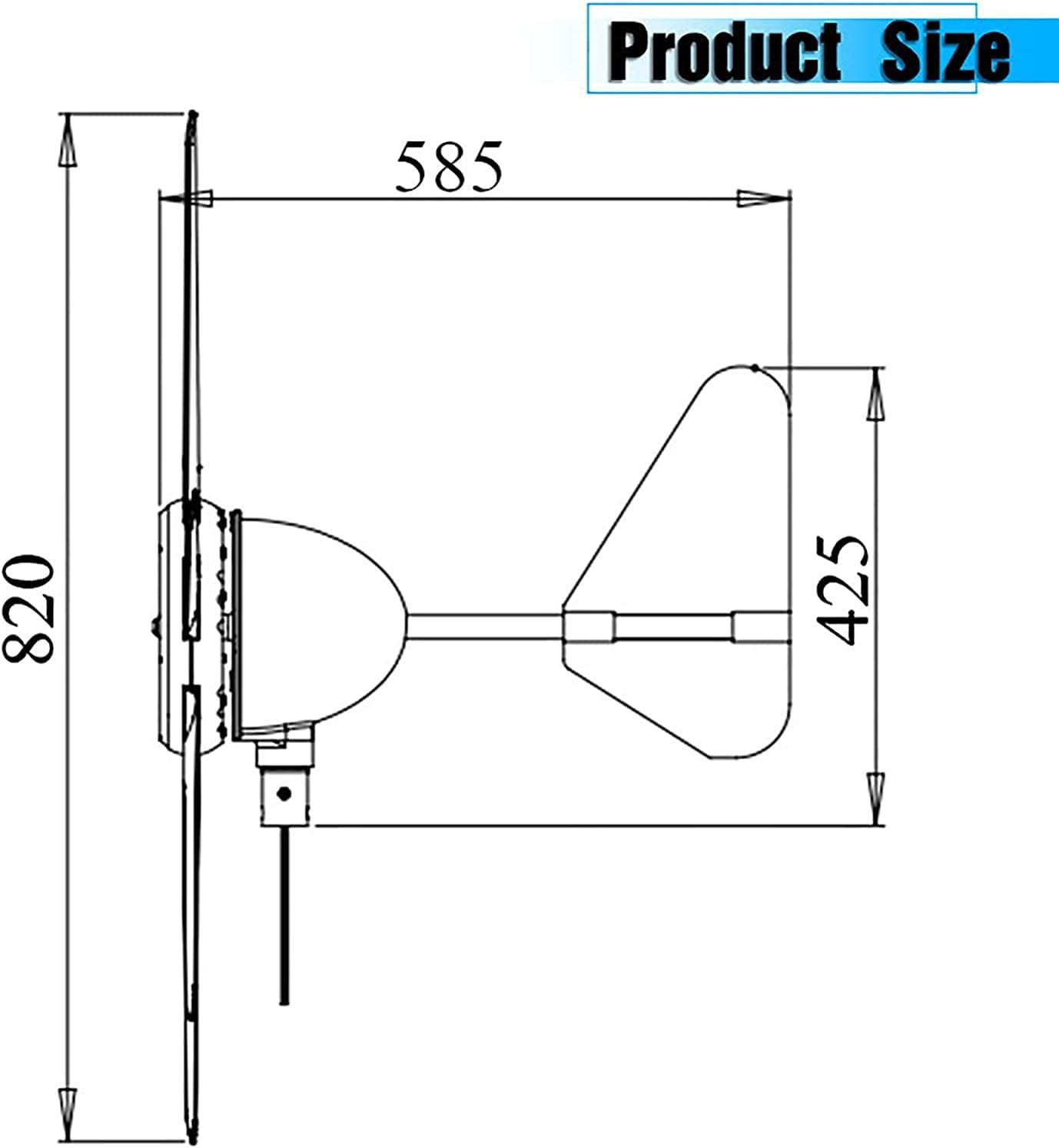 6 Blades Wind Turbines Generator 12 24V Wind Solar Hybrid Wind Generator Kit Household Wind Turbines Generator Kit 3000W