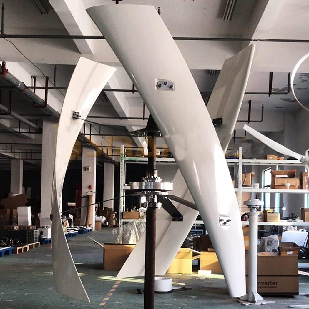 LiuSj JUnSt 10000W Wind Turbine, No Noise Vertical Magnetic Levitation Upright Wind Turbine, 12V-220V with Waterproof Charge Controller 3 Blades Wind Turbine for Home Camping,24v