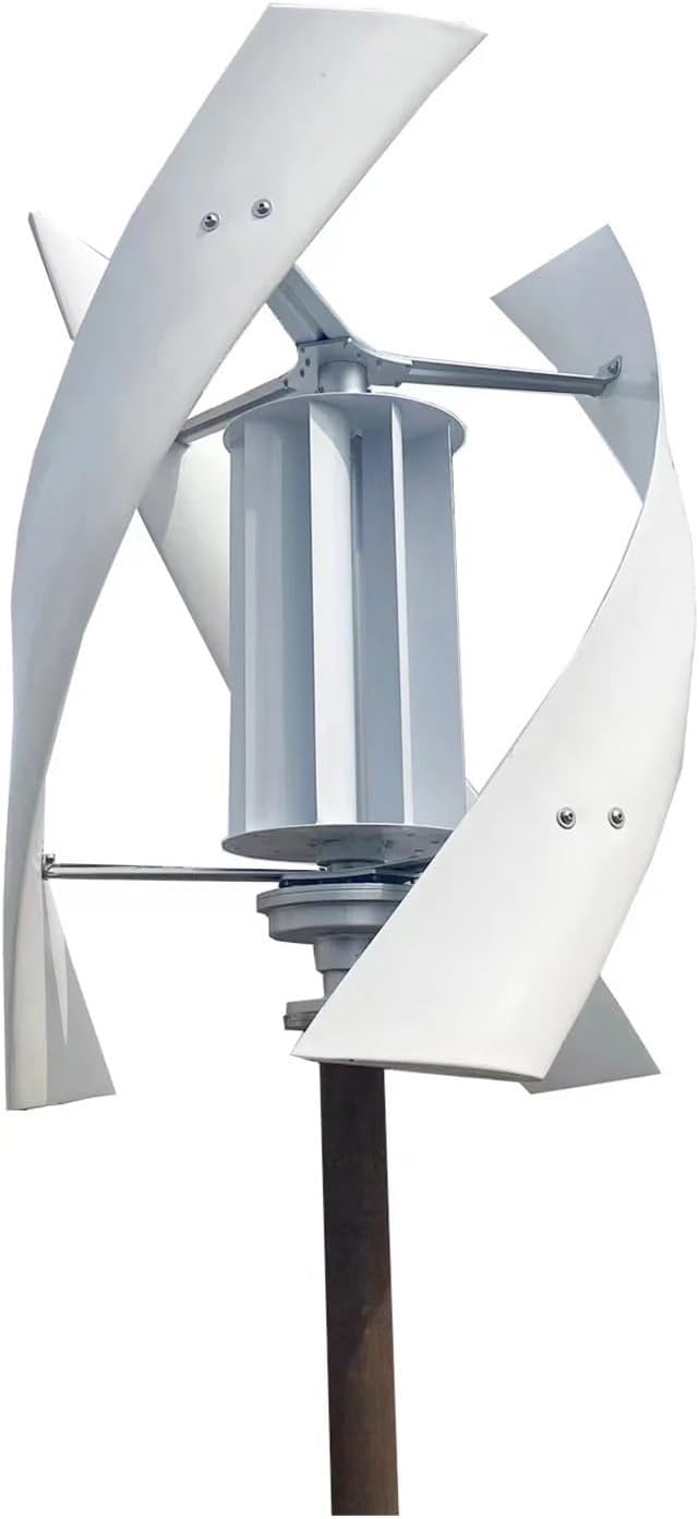 Wind Turbine Generator Kit, New Energy Windmill 3000w 3kw 24v 48v Vertical Wind Turbine Generator Maglev Generator for Hybrid Solar Wind System(48V)