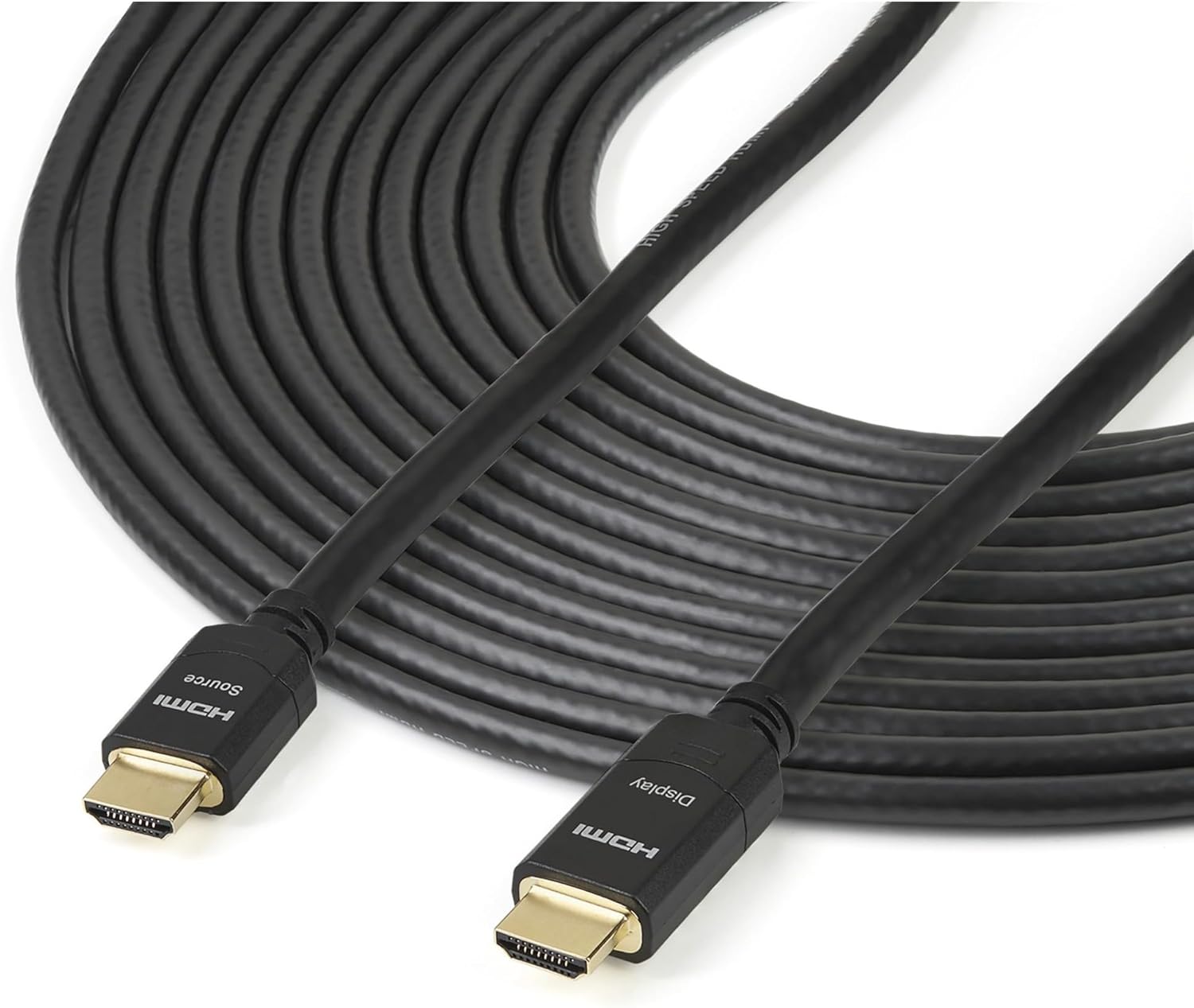 StarTech.com 65 ft (20m) High Speed HDMI Cable – Male to Male - Active - 28AWG - CL2 Rated In-wall Installation - Ultra HD 4K x 2K - Active HDMI Cable (HDMM20MA) Black