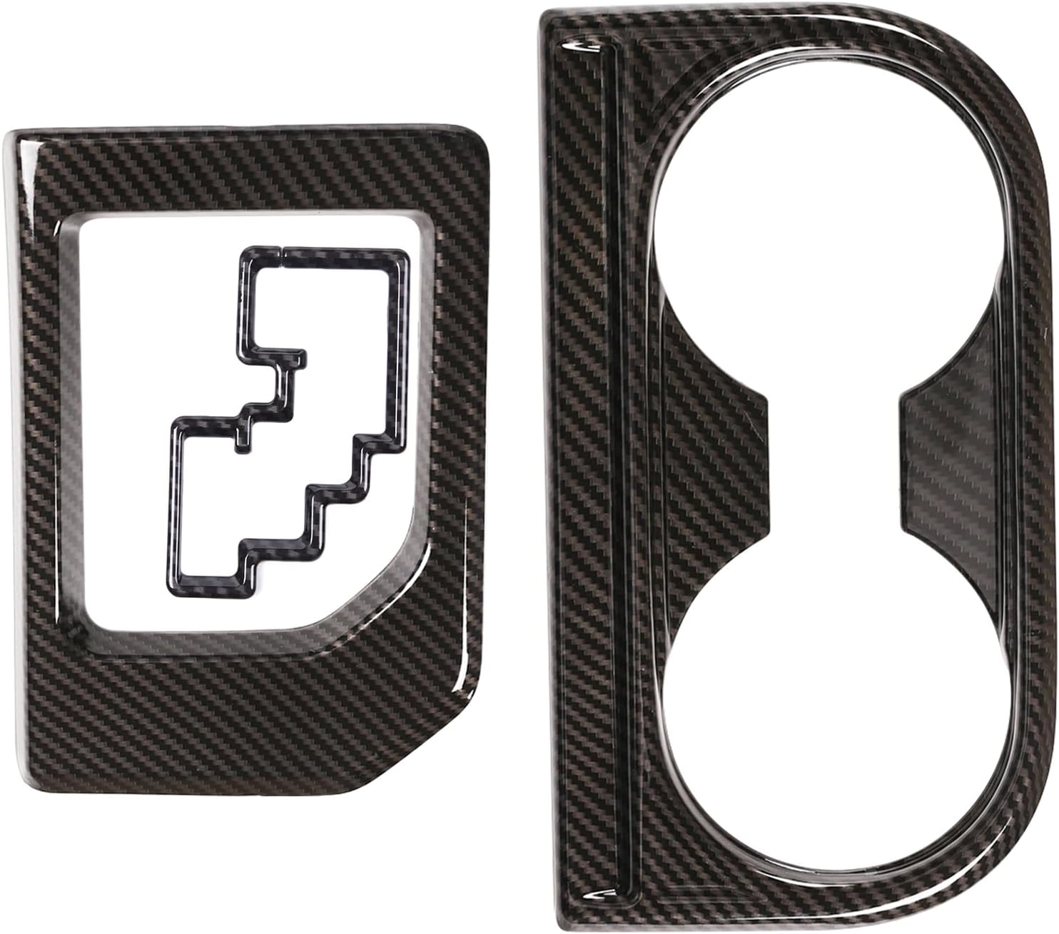 Aunginsy Cup Holder, Gear Shifter & Shift Gate Track Trim Rings Compatible with Toyota Tundra 2014-2021, 3PCS Car Central Control Gear Shift Box Decoration Frame Kit Protection Cover ABS Accessories