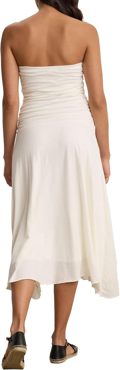 VELVET BY GRAHAM & SPENCER Women's Sonia Vintage Velvet Dress, Parchment, Medium