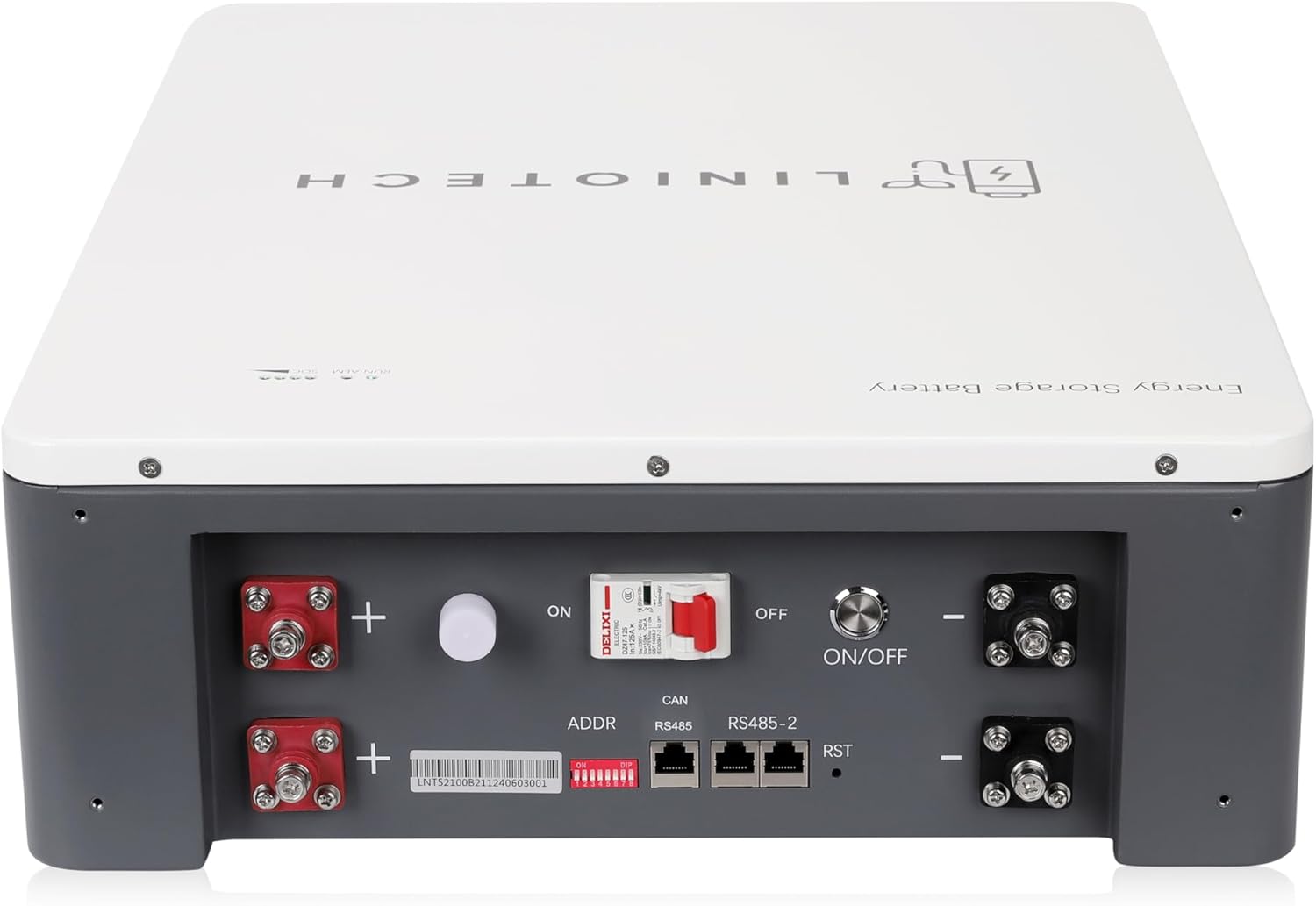 Liniotech 48V 100Ah LiFePO4 Lithium Battery, 5.12kWh Server Rack and Wall Mount Battery with Bluetooth & Smart, Built-in 100A BMS, 6500+ Cycles, for Solar, Off-Grid, Backup Power, Mobile App Control