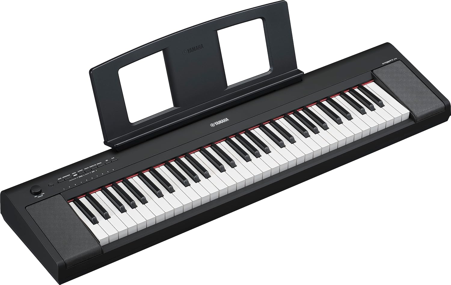 Yamaha Piaggero 61-Key Ultra-Portable Digital Piano, Touch Sensitive Keys, Metronome, Recording Function, Black NP15B