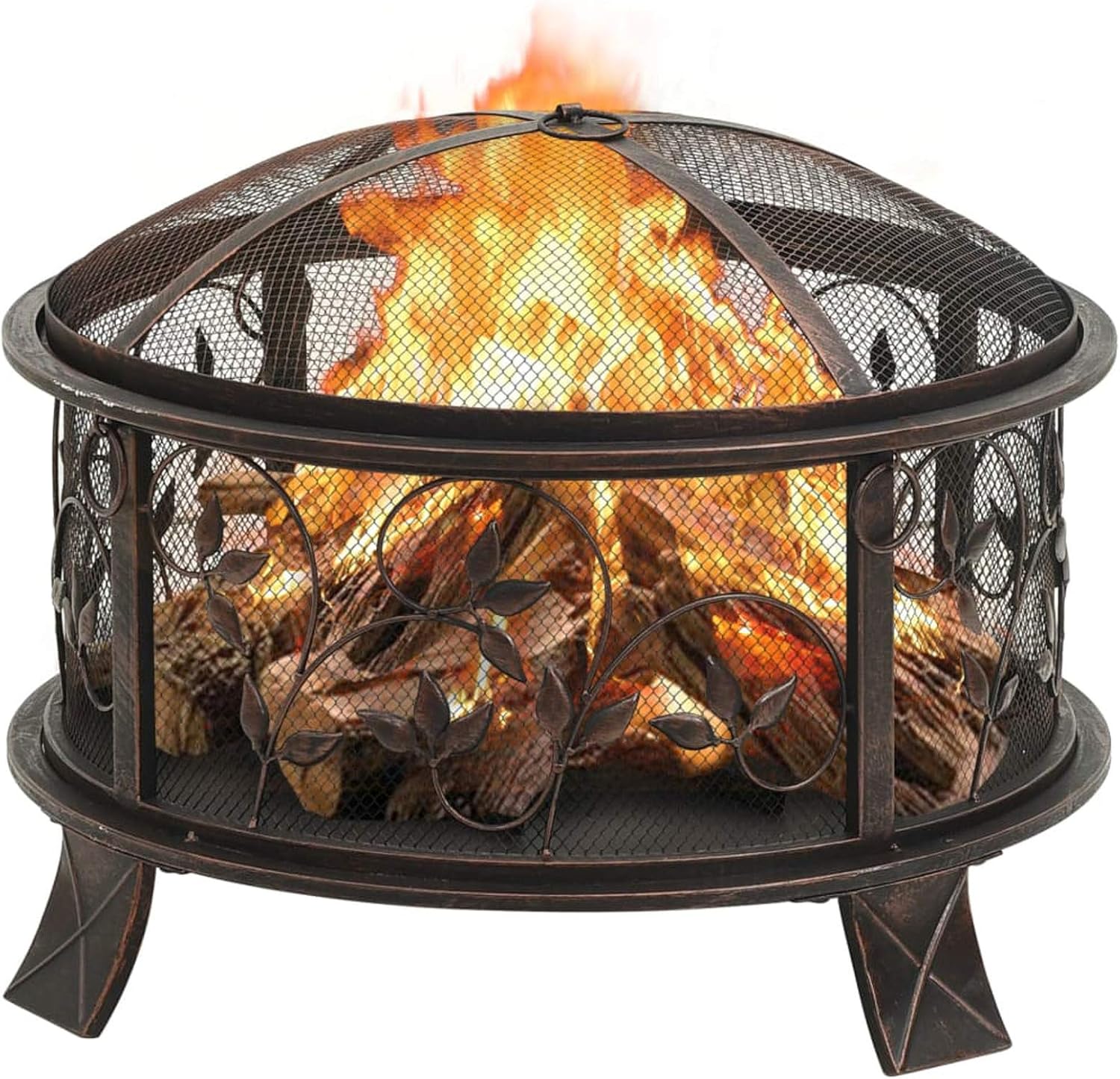 Rustic Fire Pit with Poker 26.6