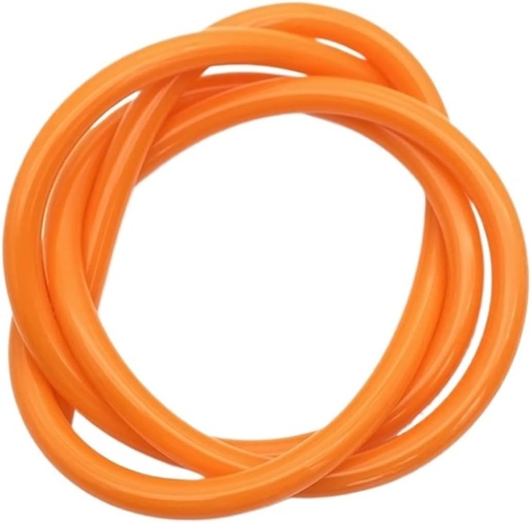 Revive Furniture 3M Food Grade Clear Transparent Silicone Rubber Hose ID 2 3 4 5 6 7 8 9 10 12 16mm O.D Flexible Nontoxic Tube(Orange Silicone Tube,3M_OD 16XID 12MM)