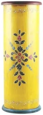 Compatible with Yellow Stand Handmade Crafted Bold Color Home Wood Decor Blossom Floral Size : 22 inches x 7 inches x 7 inches