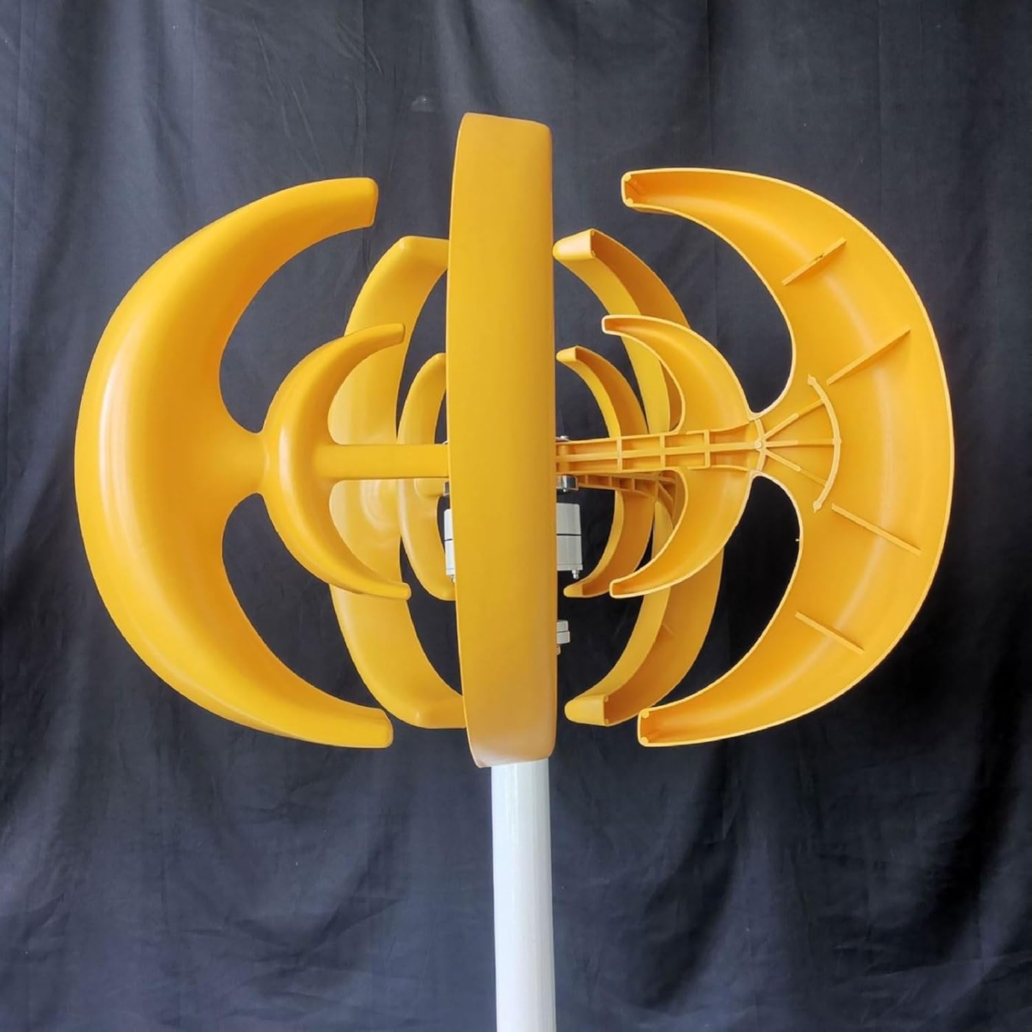 1000W 12V/24V/48V Wind Turbine, 5-Blade Lantern Vertical Axis Wind Generator with MPPT Controller for Hybrid Wind Solar System Red Lantern Small Wind Turbine (24, Volts)