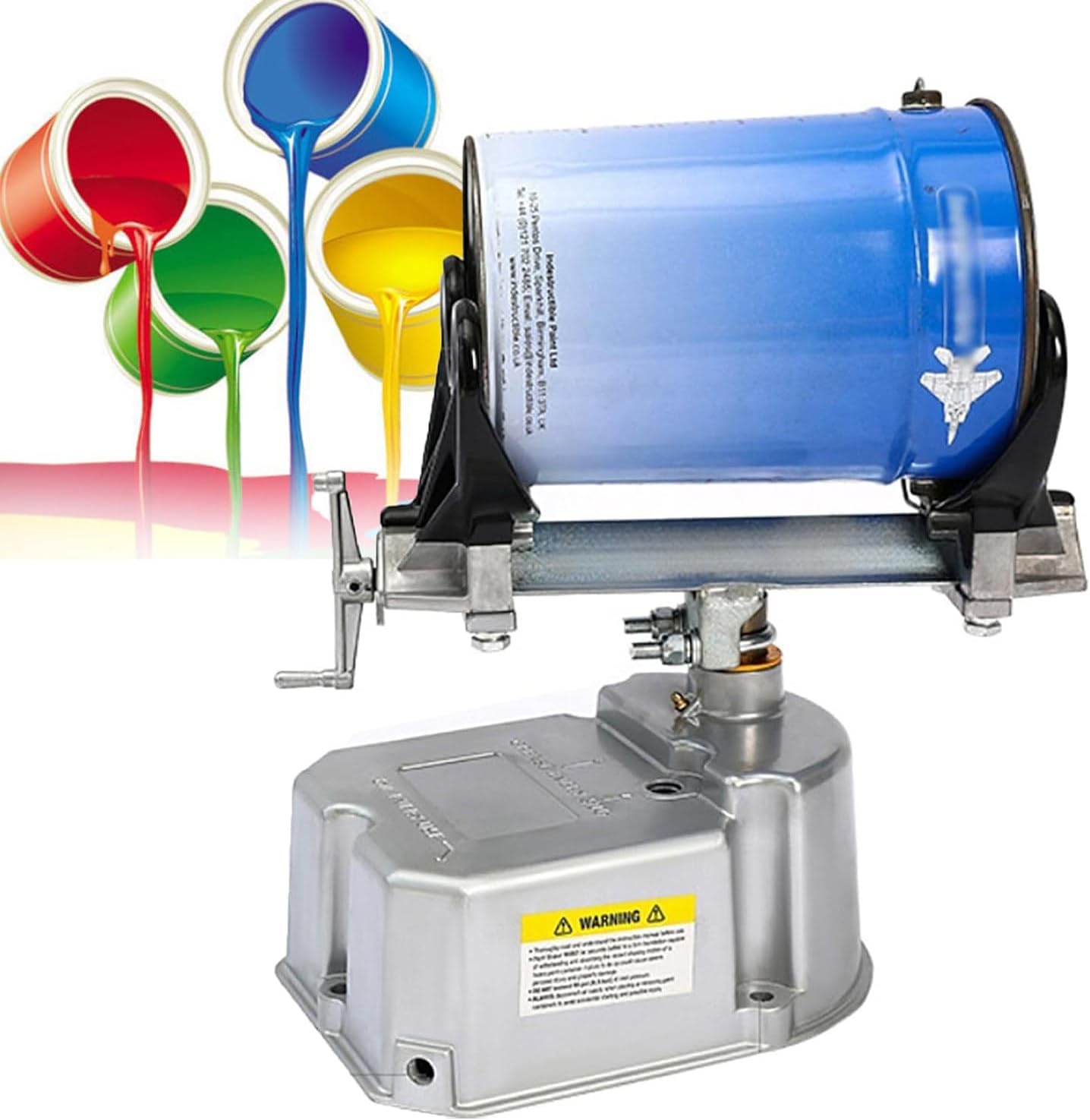 Pneumatic Paint Shaker Mixer, Pneumatic Oscillation Machine, 1-5L Paint Shaker Mixer with Adjustable Clamp, 15min/Bucket, 0-500rpm, Pneumatic Paint Shaker for Paint, Watercolor, Nail Polish