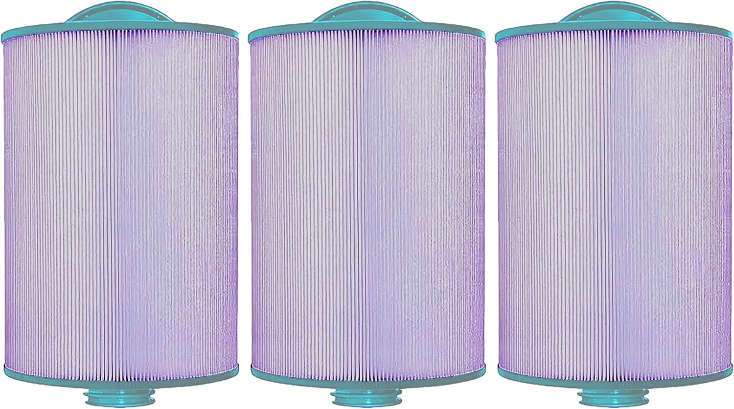 Hurricane Filters 3 Pack HF6H940-01P Platinum Purple Spa Filter Cartridge - Replacement for PWW50P3, Unicel 6CH-940, Filbur FC-0359