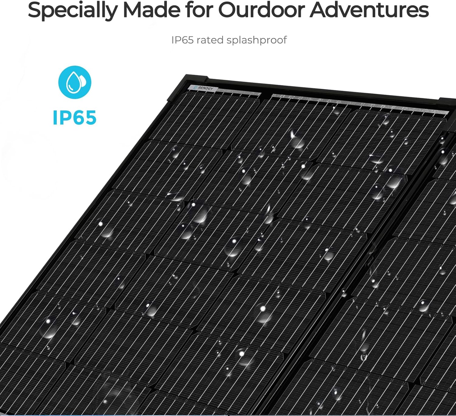 Renogy 100 Watt 12 Volt Portable Solar Panel with Waterproof 20A Charger Controller Foldable 100W Solar Suitcase with Adjustable Kickstand for Power Station, 100W Panel-20A Controller, Black