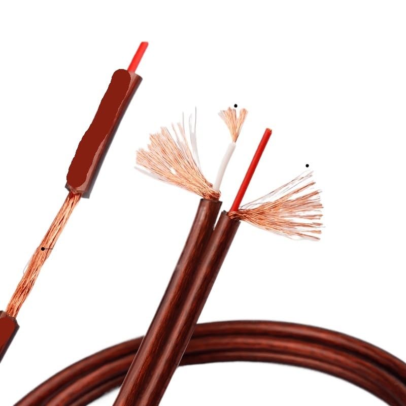 6.5mm to 2R/*CA Audio Cable 1 to 2 HiFi OFC Preamp/Electronic Piano/Decoder Connected to Effects Unit/AMP Speakers(S-6.5(L)-2RCA,1m)