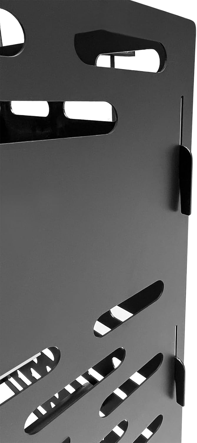 Extra Thick Portable Fire Cage for Outdoor Yard Waste Leaf Weed Brush Burning Bucket Fire Pit (Slot Type)