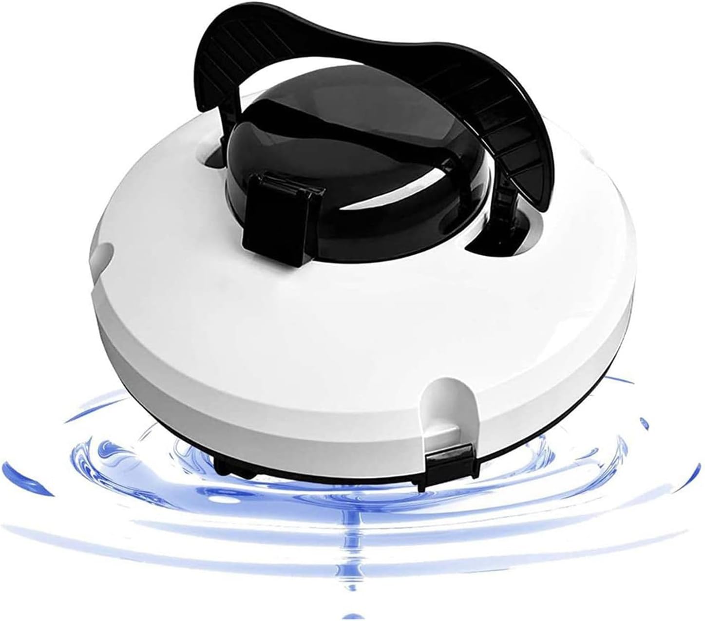 Robotic Pool Cleaner, 120 Minutes Powerful Cleaning, Dual Drive Motors, Auto Parking, Battery Powered Pool Robot Cordless Perfect for flat bottom pools up to 100m²