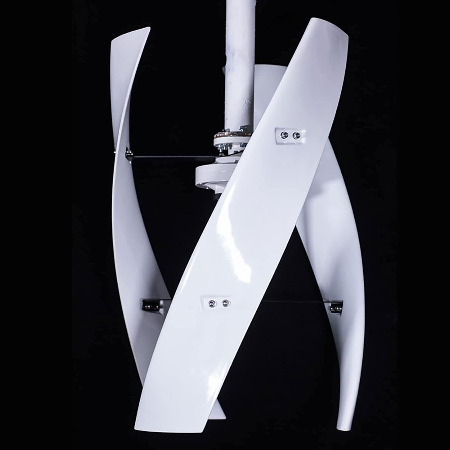 Vertical Axis Wind Turbine Generator 400w, X Type Wind Energy Power Motor with MPPT Controller Low Noise(White 24v
