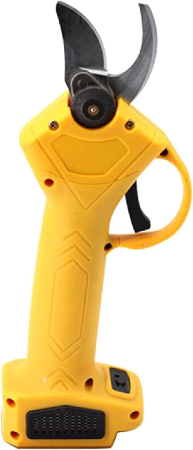 Cordless Electric Pruning Shears Electric Shear Pruner Garden Scissors Tools Pruning Shears Garden Tool Cutting Diameter Yellow