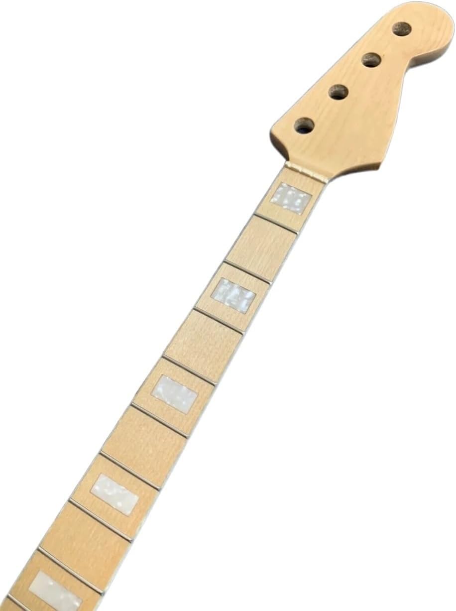 34Inch 20Fret JAZZ BASS Neck Canada Maple Glossy Paint Classic Inlay Durable Replacement For DIY&Upgrade