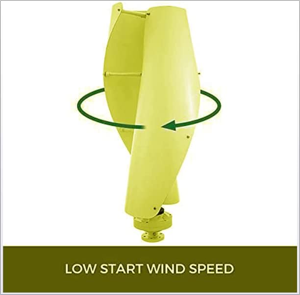 12000W Vertical Wind Turbine, 2-Blade Household Magnetic Levitation Noiseless Wind Turbine Generator Renewable Energy for Home Outdoor Garden