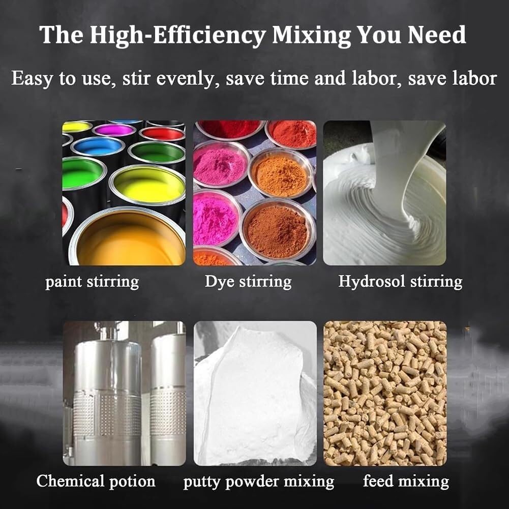 Pneumatic Paint Mixer 5 Gallon/20L Pneumatic Paint Mixer Machine, Air Agitator Blender Stirrer, Desktop Vertical Air Agitator