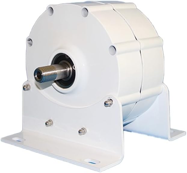 Wind Turbine, Wind Turbine and Water Turbine Low Speed 600W 800W 1000W 12V 24V 48V Gearless Permanent Magnet Generator Horizontal Wind Turbine(with Base,48V_600W)