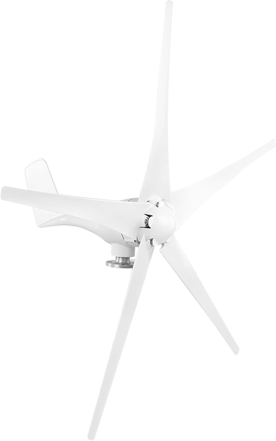 800W Windmill Generator, 5 Blade Small Wind Turbines Kit Industrial Energy Equipment (White 12V)