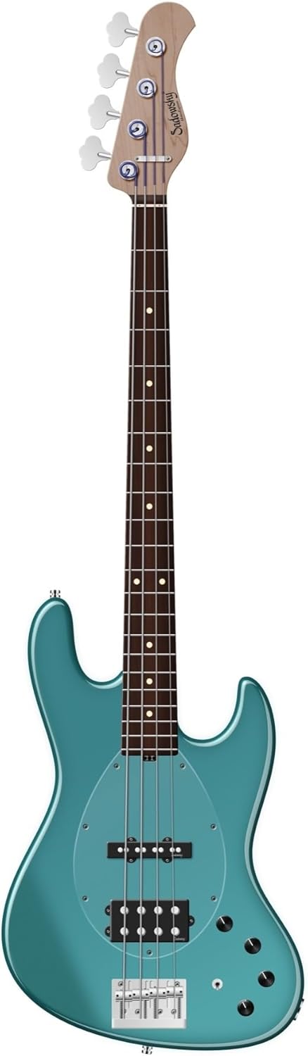 Sadowsky MetroExpress Vintage M/J Bass Guitar - Solid Sage Green Metallic, Morado Fingerboard