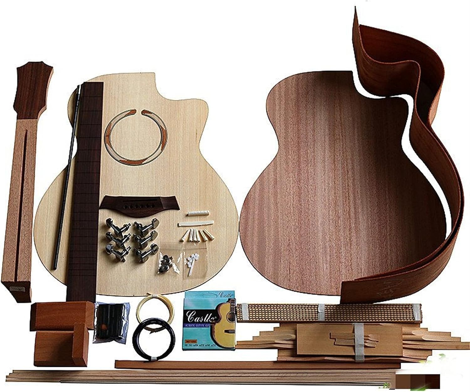 Unfinished Guitar Kit 1 Set DIY 41