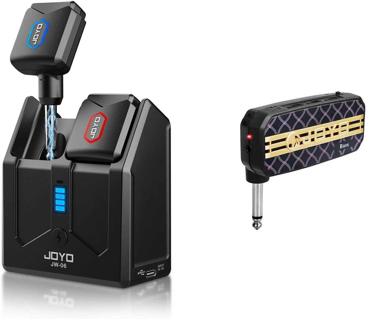 5.8Ghz Wireless Guitar Transmitter Receiver Guitar System (JW-06) and Bass Headphone Amp