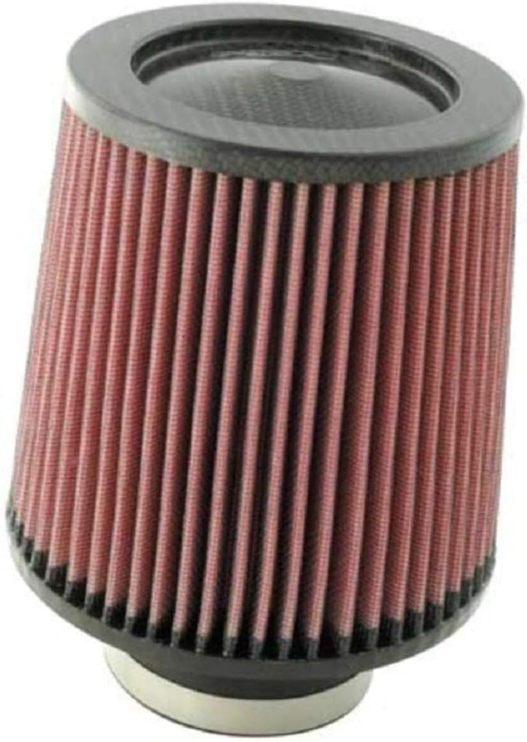 K&N High-Flow Original Lifetime Universal Clamp-On Air Filter: High Performance, Premium, Washable: Flange Diameter: 3 In, Filter Height: 6 In, Flange Length: 1.75 In, Shape: Round Tapered, RF-1047