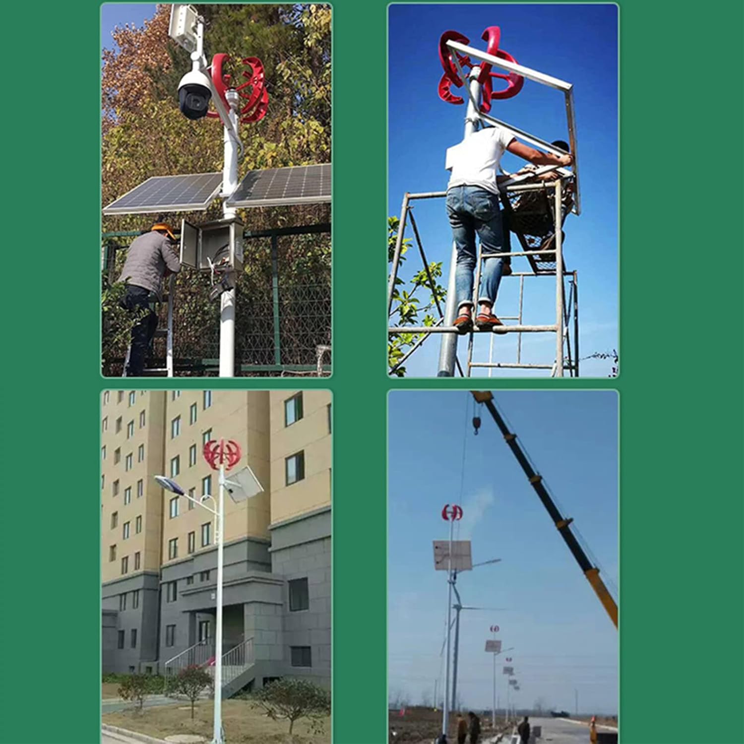 Wind Turbine 1000W 12V 24V 5 Blade Wind Vertical Axis Generator 3 Phase AC Permanent Magnet Generator Wind Turbine Kit with Controller,24V