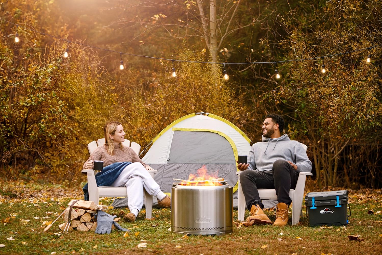 Timberwolf® Smokeless Fire Pit, 22-inch, Stainless Steel