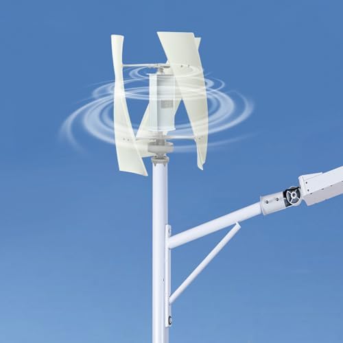 100W 24V Vertical Axis Wind Turbine Generator - 3-Blade Design, Copper Wire, Permanent Magnet, Eco-Friendly Renewable Energy Solution for Efficient Power Generation