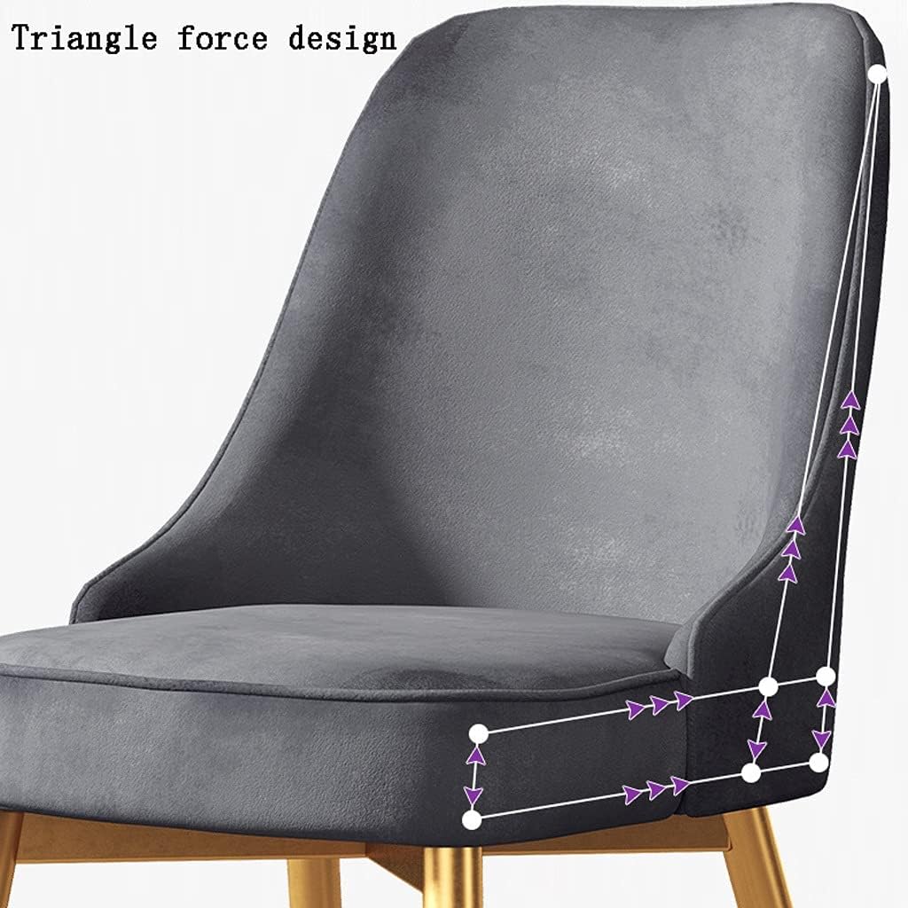 Kitchen Dining Room Furniture Chairs Velvet Dining Chairs Kitchen Living Room Chairs with Metal Legs Velvet Seat and Backrests for Office Lounge Dining Kitchen Bedroom