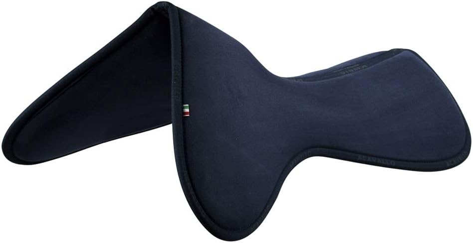 Acavallo Close Contact Memory Foam Half Saddle Pad, Size 3, Navy, Horse Equipment Accessories