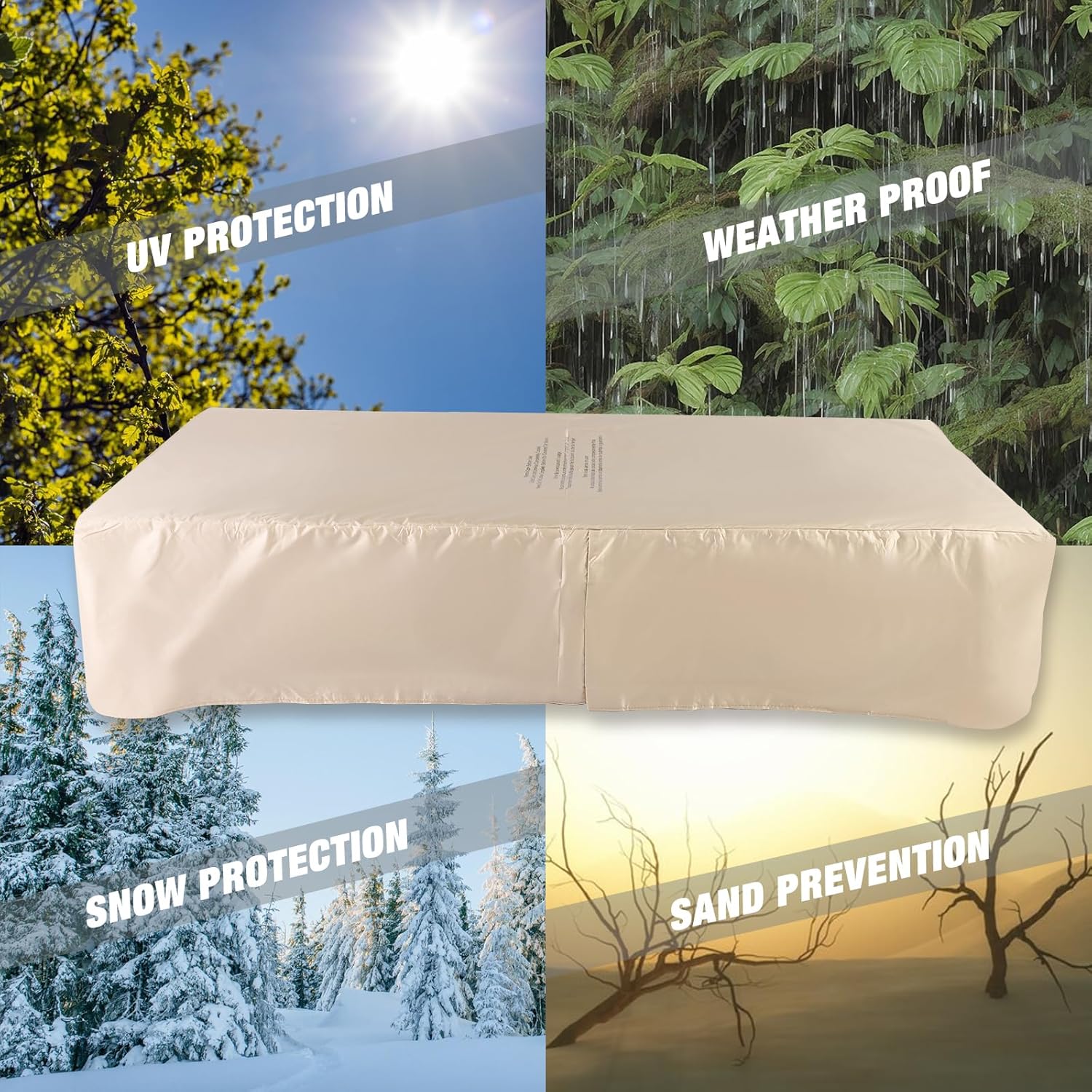 60inch Propane Fire Pit Table Set w Tank Cover Table, Gas FirePit 50,000 BTU Concrete Firepit Rectangular Large Outdoor Fire Pit w Side Table Coffee Table & Fire Pit Glass Wind Guard