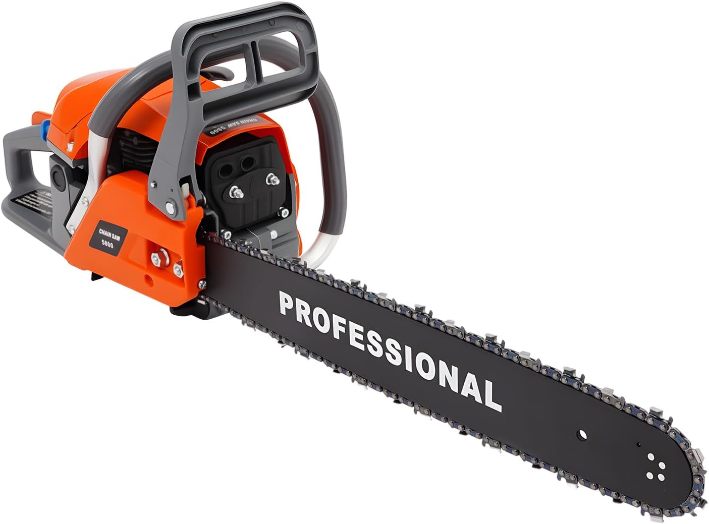 52cc Gas-Powered Chainsaw 20inch, Gasoline Chainsaw 2-Cycle Engine Handed Petrol Gasoline Chain Saw, Cordless Chain saws For Forest Harvesting, Cutting Wood, Pruning Branches