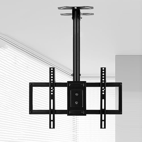 Monitor Mount, TV Wall Mount, Height Adjustable TV Ceiling Mount, Full Motion TV Ceiling Mount, for 45-80 Inch TV Pan and Tilt Mount, Metal Expansion Screw Mount (