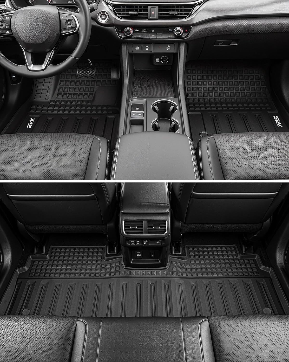 Floor Mats for Honda Prologue/Chevrolet Blazer EV 2026-2024 & Cadillac Lyriq 2026-2023 All Weather TPE Custom Fit Floor Liners Cover Protector for Honda Prologue Accessories, Black