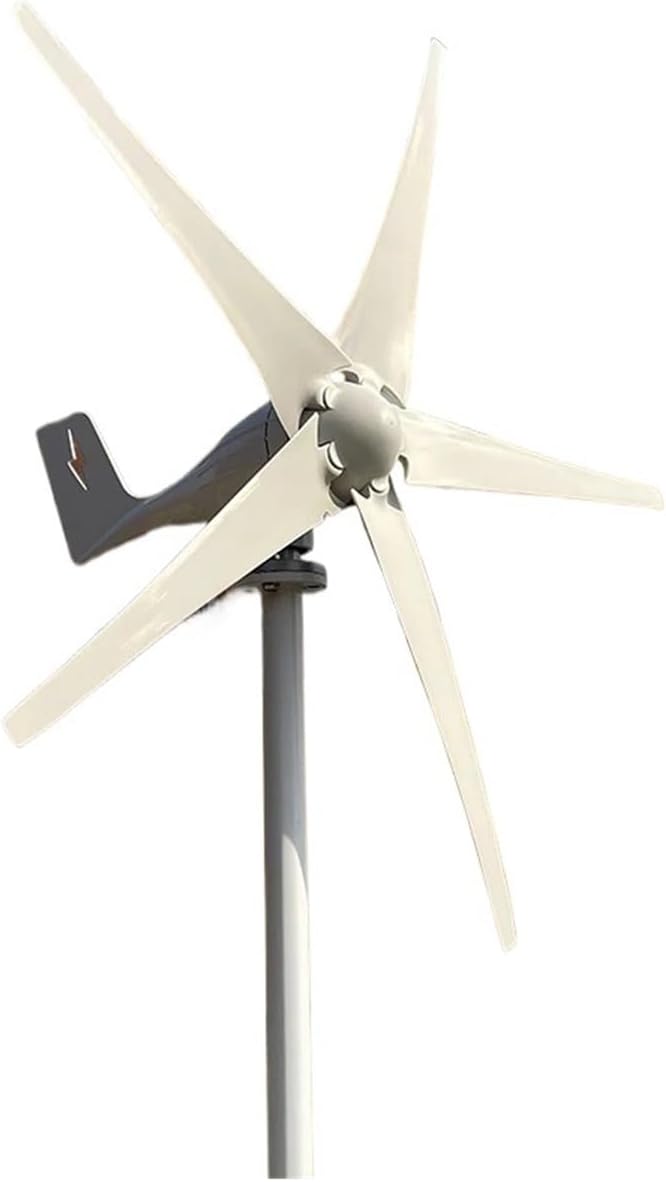 Wind Turbine Generator Kit, Windmill Turbine Generator 3000KW 12v 24v 48V Low Wind Speed Three Phase for Home Use for Hybrid Solar Wind System(24V)
