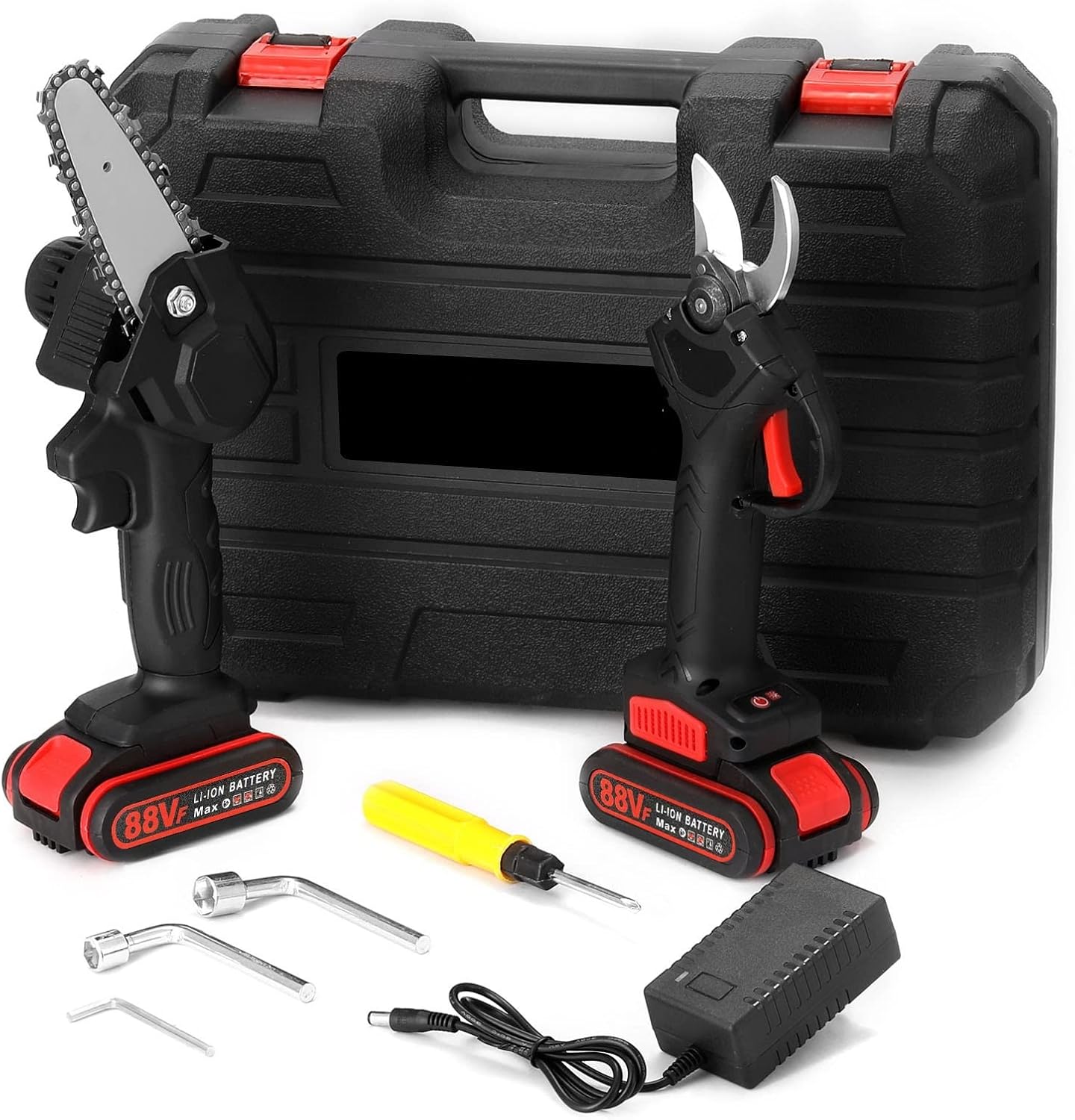 Electric Pruning Shear Cordless Brushless Branches Pruner 4inch Brush Motor Woodworking Tool Mini Garden Tool for Professionals and DIY Enthusiasts