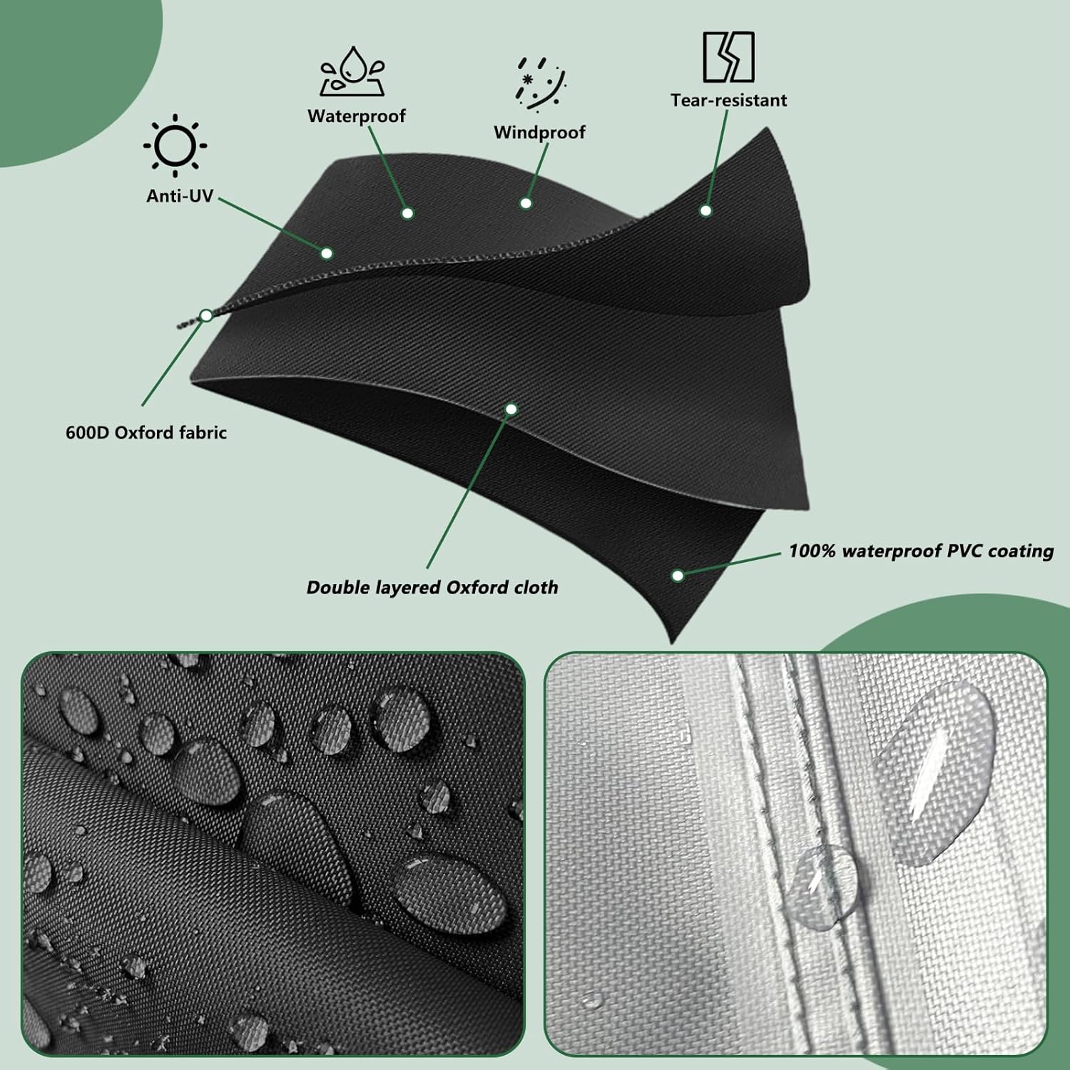 Generator Cover,Heavy Duty 600D Waterproof Generator Cover for 7043 22kW Air Cooled Series Home Standby Generator, Black