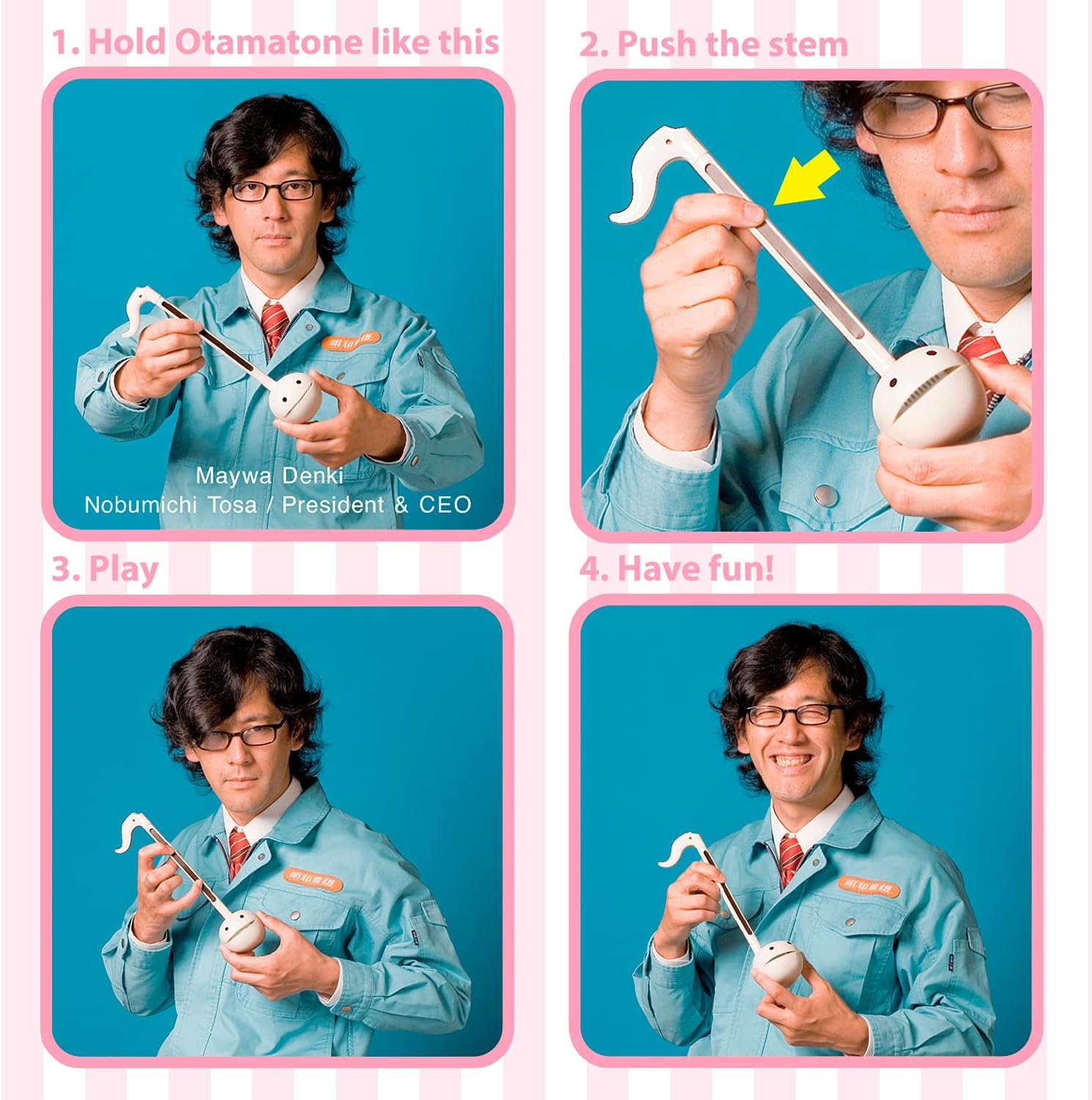 Otamatone Regular [Strawberry] and OT Deluxe [Unicorn] Bundle Japanese Electronic Musical Instrument Portable Music Synthesizer Maywa Denki Award Winning Educational Fun Gift for Children Teen Adult