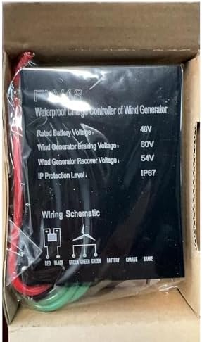 24V 12000W Wind Turbine Generator Charge Controller, Waterproof IP68 Battery Charger for DC 12V/24V/48V Systems, Durable Power Management for Off-Grid Solutions