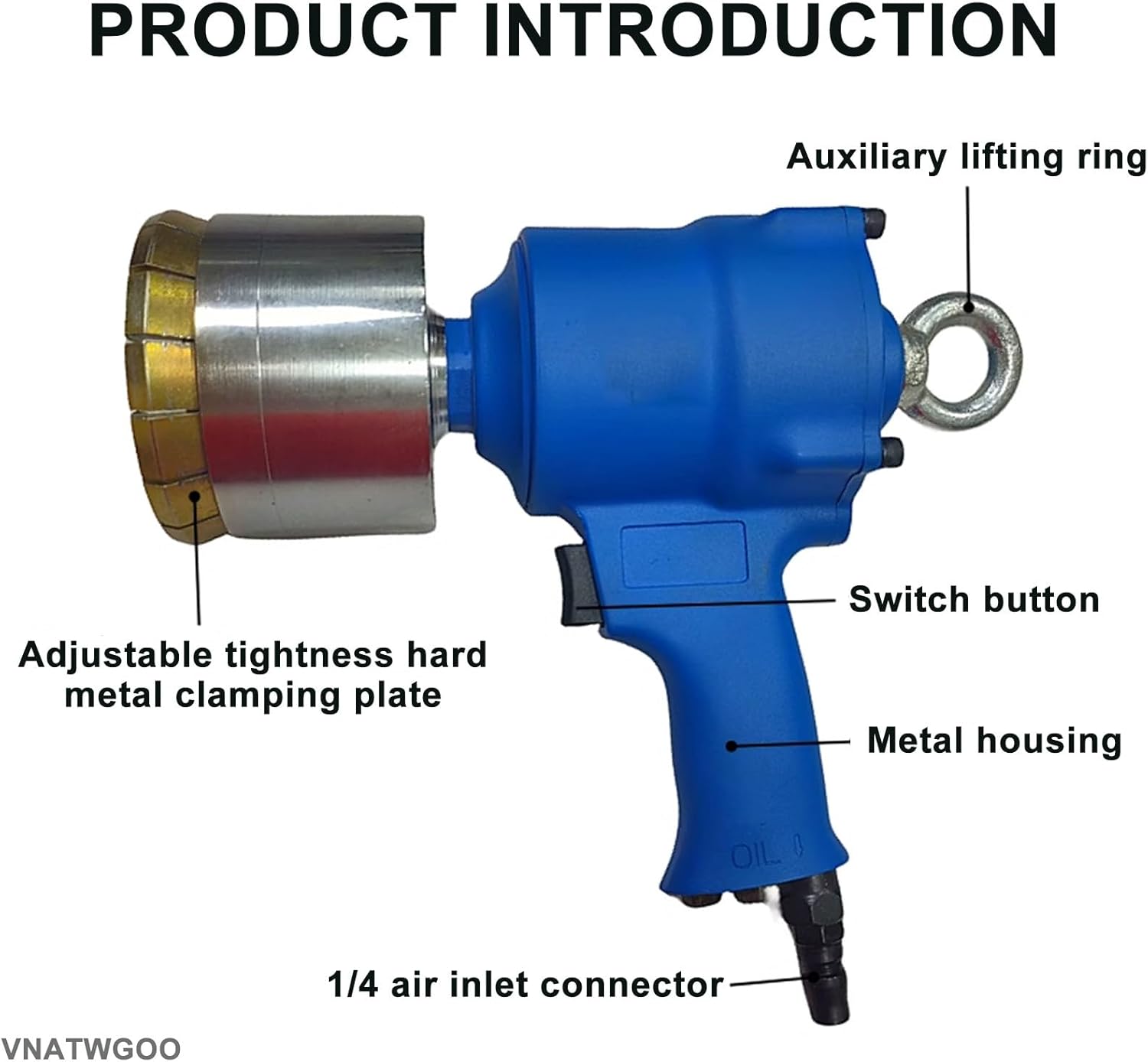 Pneumatic Iron Drum Capping Machine, Handheld Oil Barrel Capper, for Petroleum, Grain, Oil, Barrel Sealing Plier,30-75MM