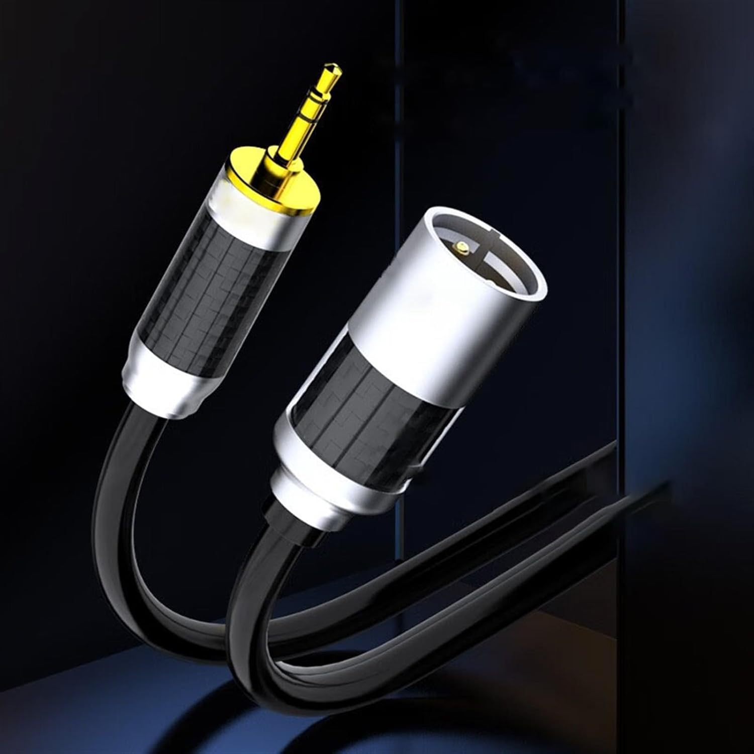 TSTS Guitar Audio Cable 3.5mm Male Cable Single Crystal Copper Nerve Cable Computer Mobile Phone Mixer Amplifier Electric Guitar(5 Meters)